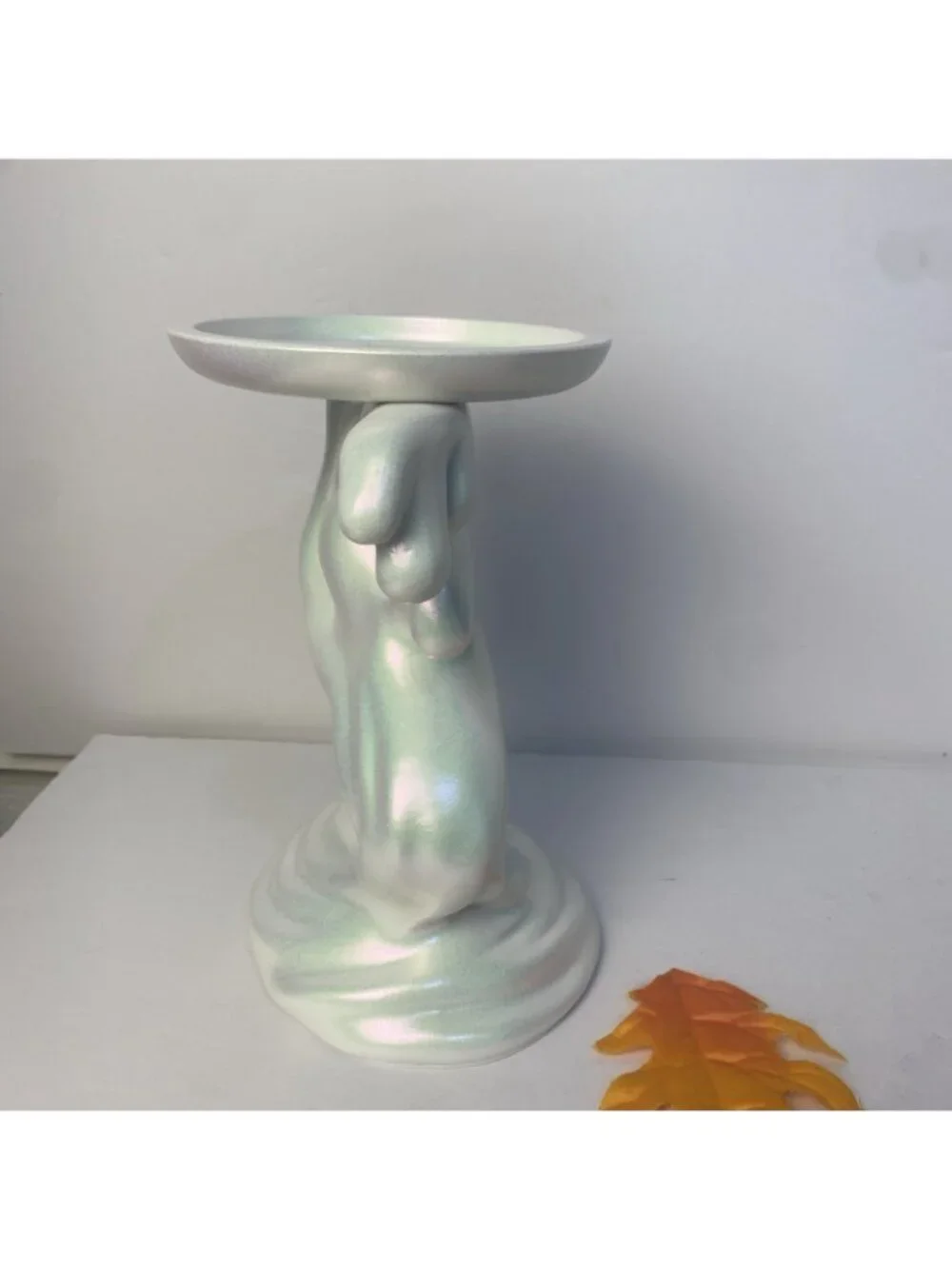 NEW Drippy Ghost Pedestal Candle Holder Bath & Body Works 2026 Halloween Decor